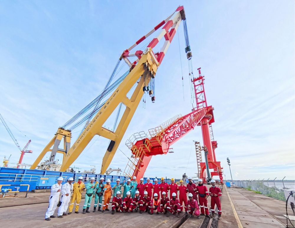 GENMA門座機順利交付海外客戶(圖1) GENMA門座機順利交付海外客戶(圖1)